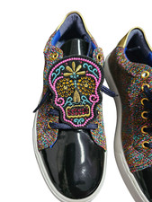Heine Extravaganter ausgefallene Sneaker Totenkopf Alles mit Glitzer Größe 37