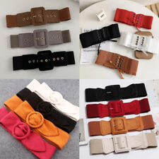 Damen Breit Dehnbar Gürtel Mode Gummibund Gurt Band Gürtel Kummerbund  /