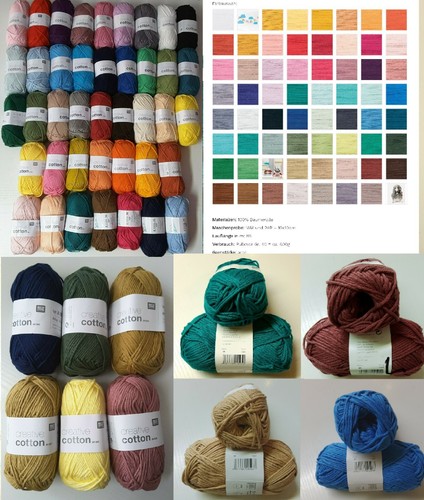 50g rico creative - cotton, aran