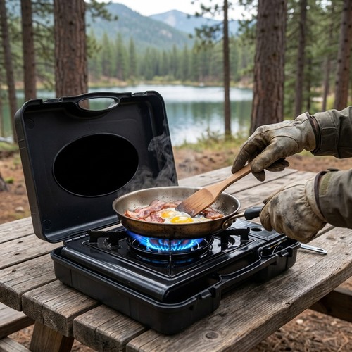 Gaskocher camping flammig - gaskocher,