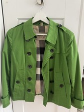 Burberry Blazerjacke Kurzmantel M 38 Damen Grün