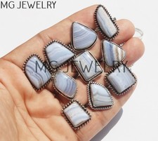 10 Pcs Lot Natural Blue Lace