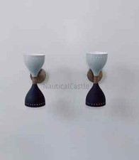Messing wandlampe paar - messing,