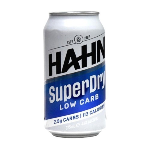 Hahn super dry beer - dry, %
