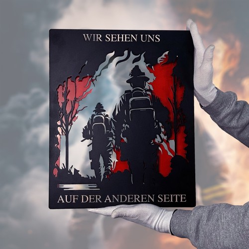 Feuerwehr motiv schild - feuerwehr,
