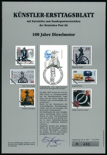 Brd künstler etb 1997 1942 - brd, 1997/25