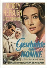 Cinema Filmkarte "Geschichte einer Nonne", Audrey Hepburn, Peter Finch