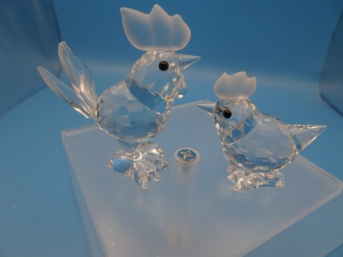Swarovski figuren hahn henne - swarovski,