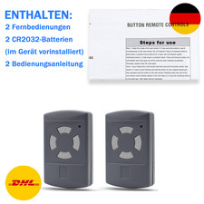 2 Stück Garagentor Handsender