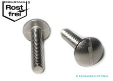 Flachrundschrauben m. Schlitz