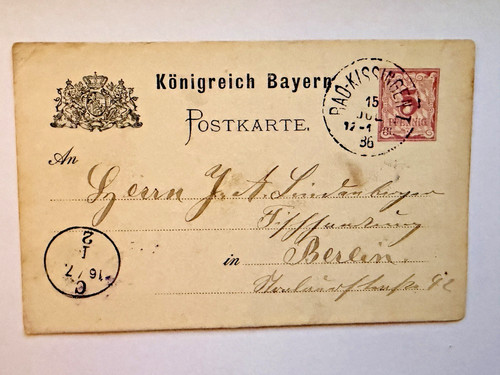 Königreich bayern ganzsache - bayern,