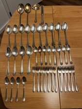 Besteckset alt BSF silberfarben 42 tlg Dachbodenfund 