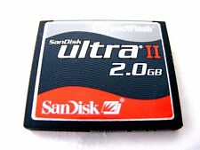 2GB Compact Flash Card Ultra II ( 2 GB CF Karte Ultra II ) SanDisk gebraucht 
