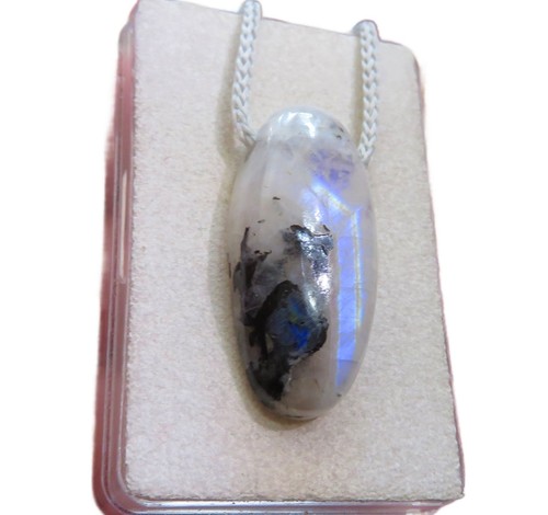 Mondstein turmalin cabochon - mondstein,