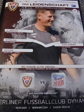 Programmheft BFC Dynamo  - FSV