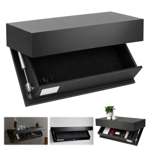 Wandregal holz mit verstecktem - wandregal,