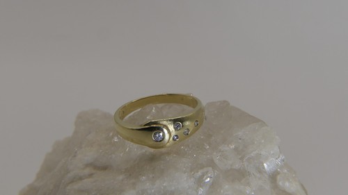 Brillantring 585 gelbgold mit - brillantring,