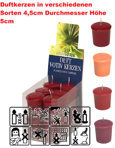 Stk votivkerzen duftkerzen - 12,