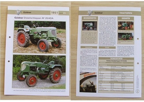 Güldner traktor schlepper - traktor, af