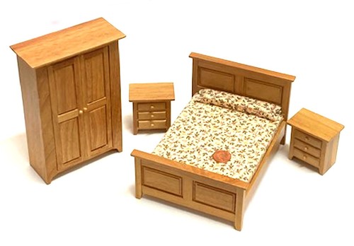 Puppenhaus holz schlafzimmer - holz,