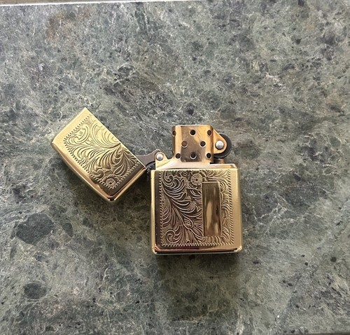 Messing zippo gold floral - zippo,