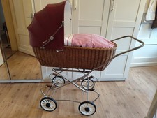 Zekiwa DDR Kinderwagen 60er-70er Jahre Bordeaux Rot Antik Vintage Retro