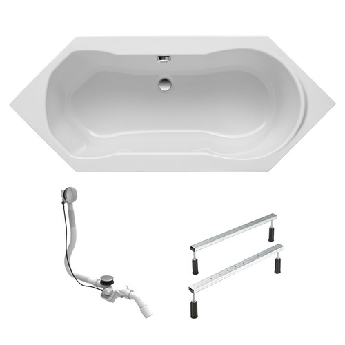 Sechseckbadewanne fluvia - sechseckbadewanne,