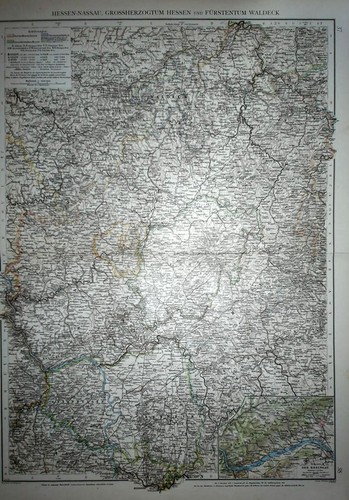 Landkarte hessen nassau - "landkarte, hessen-nassau