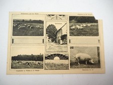 AK Rittergut Oehna Niedergörsdorf Bautzen Sachsen 1933 beschädigt