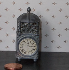 MINIATUR Tisch Uhr Zinn