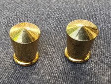 MESSING - LAMPENTEILE  - ABSCHLUSSKAPPE - LAMPENSCHIRM - EDEL - GOLDLOOK - 10 MM