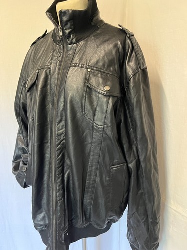 Leder bomber jacke - leder,