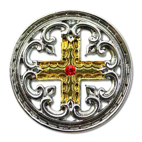 Eingekerbtes kreuz anhänger - eingekerbtes,