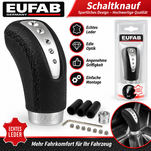 Eufab schaltknauf echtleder - eufab,