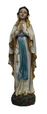 Heiligenfigur Madonna Lourdes 40 cm Polyresin Holzoptik Deko