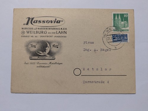 Bauten firmenbeleg nassovia - bauten,