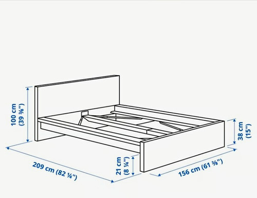 Ikea malm bettgestell hoch - bettgestell,
