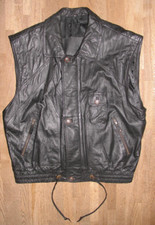 Herren- Outdoor- LEDERWESTE /