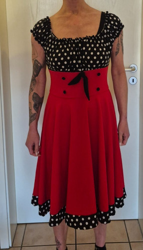 Petticoat kleid rot schwarz - petticoat, rot/schwarz