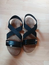 Sandalen Damen Gr. 38 Schwarz