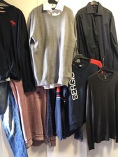 Herren Paket Gr. M -11  Teile - Mango Jeans + Hemden + Pullis + Shirts