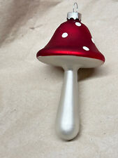 Weihnachtsschmuck Christbaumschmuck Fliegenpilz Lauscha Pilz Glas 12,5cm  Rot