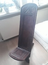 Stuhl, Holz Afrikanisch, Deko