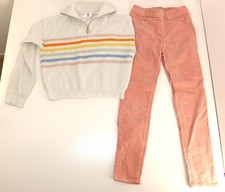 2 Tlg. Kleiderpacket Pullover + Cord-Jeggings Gr: 134 Mädchen -Chloe&Cyrus, H&M