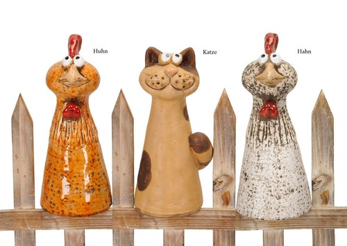 Zaunfigur zaunhocker katze - zaunhocker,