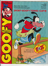 ✪ Goofy Magazin #08/1981 Sport-Goofy Tennis-Cup ´81, Ehapa COMICHEFT Z2-