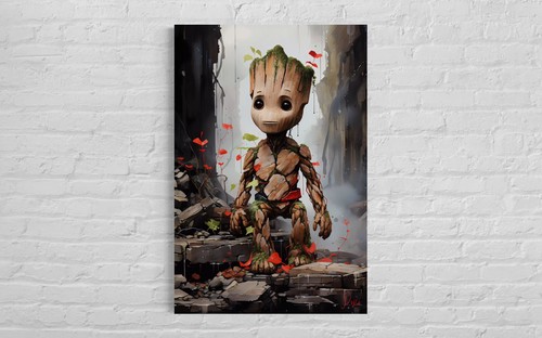Groot leinwandbild guardians - groot,