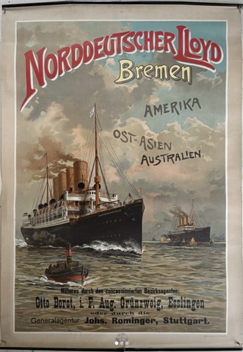 Plakat norddeutscher lloyd - plakat,