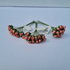 3x Rosenknospen rosa 11cm lang, Rose Knospe Deko Blumenpick, unbenutzt 179-56A