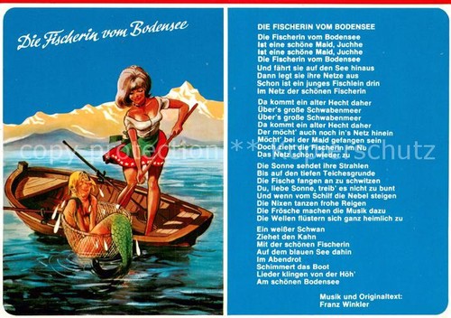 Liedkarte die fischerin von - die,
